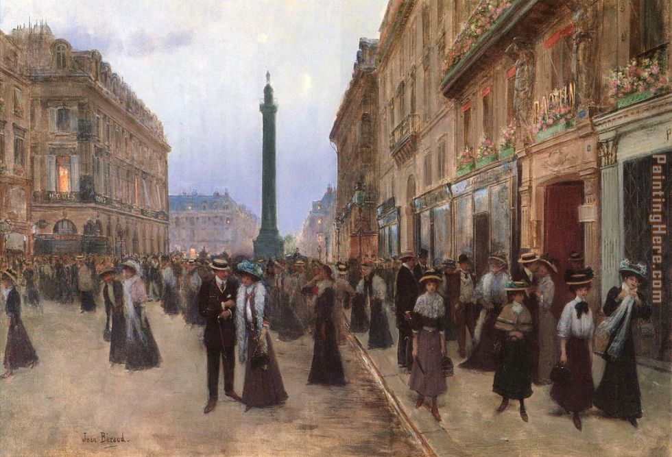 La Rue de la Paix painting - Jean Beraud La Rue de la Paix art painting